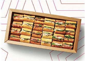 Pret baguette selection platter (24 pieces)