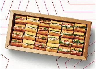 Pret baguette selection platter (24 pieces)