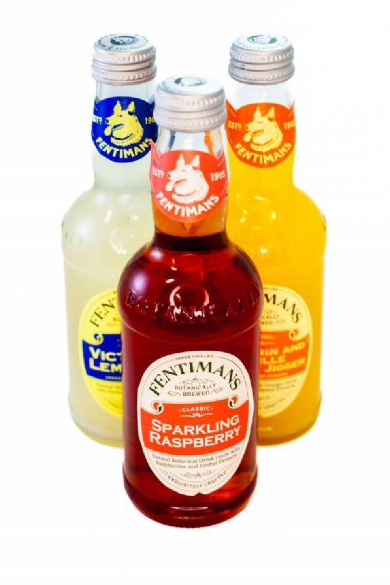 Premium bottled soft drinks (mixed flavours)