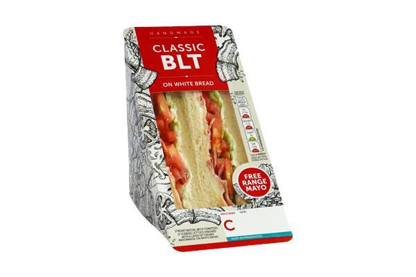 BLT on white (packed lunch option 3)