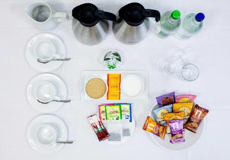 Enhanced drinks package (served in crockery in multiples of 10)