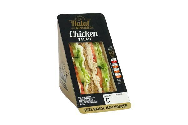 Halal wedge - chicken salad (packed lunch option 3) 