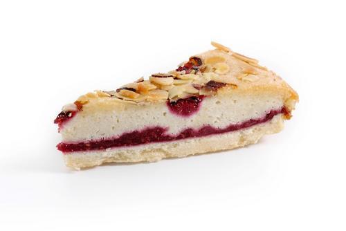 Vegan Raspberry frangipane tart (individual slice) GF, VG